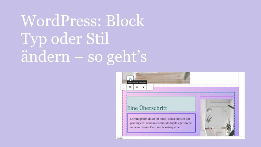 wordpress-block-typ-oder-stil-aendern