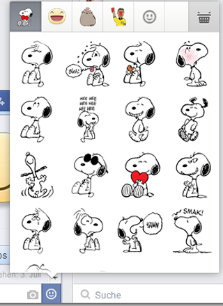 Snoopy Smiley Auswahl