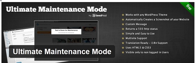 ultimate maintenance plugin