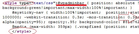 wp-adminbar-sticky-code