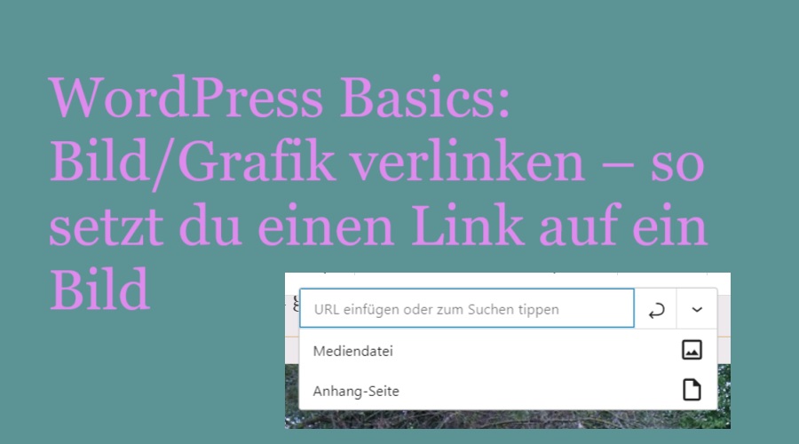 WordPress Basics: Bild/Grafik  verlinken – so setzt du einen Link auf ein Bild