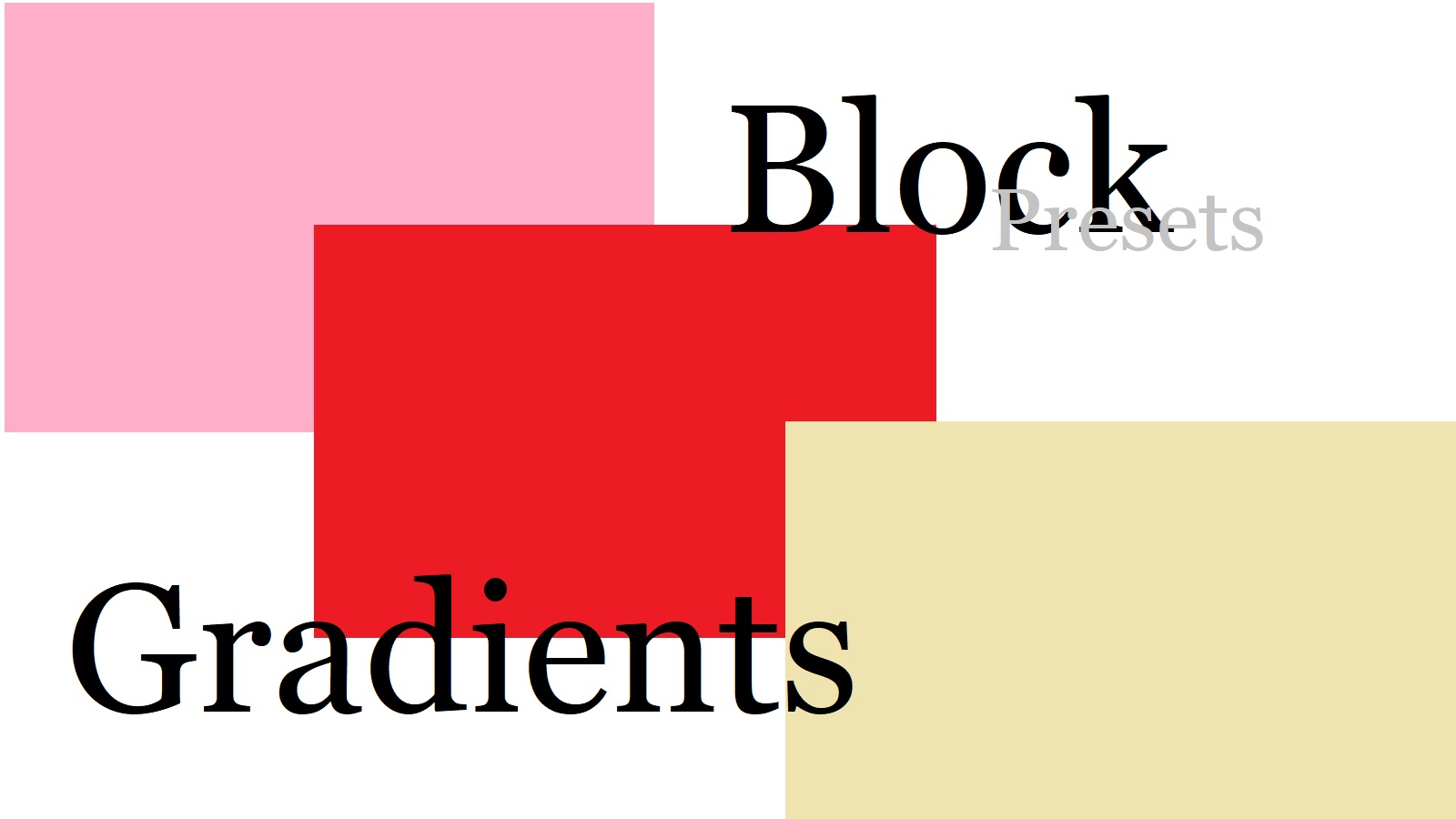WordPress Gutenberg 6.9 mit Block Gradient Presets / Farbverläufen