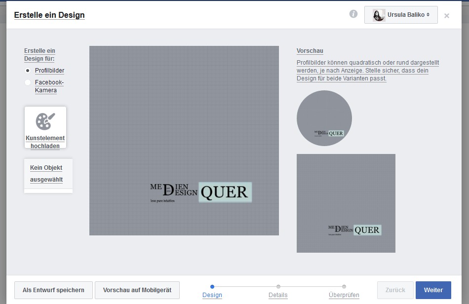 Facebook Profilbild Design Erstellen