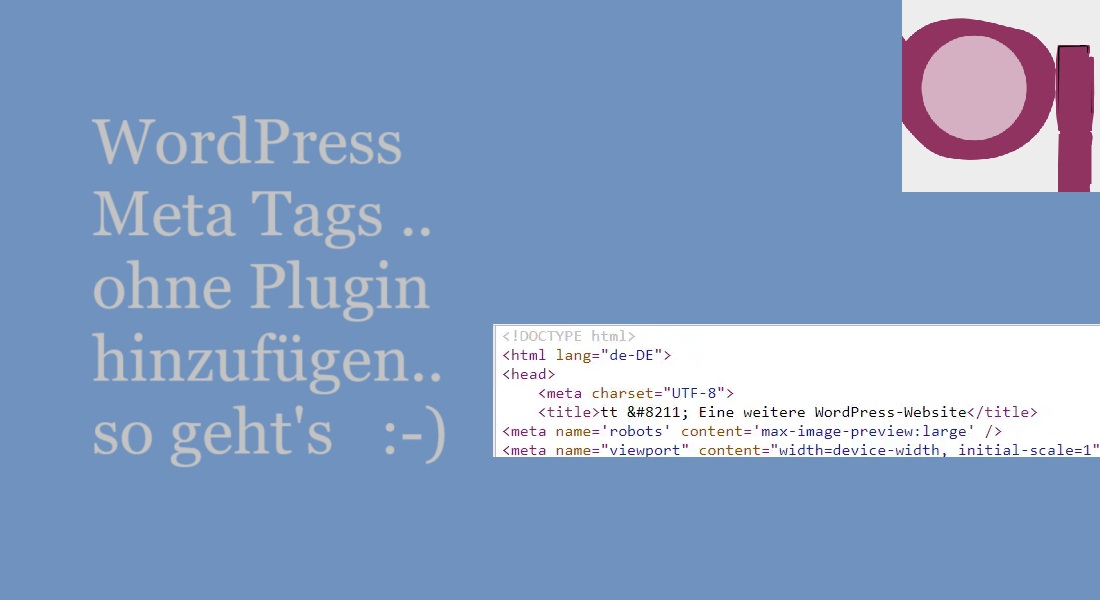 WordPress Meta Tags ohne Plugin hinzufügen – so geht’s